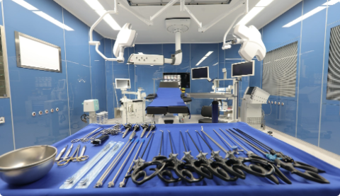 operaciona sala opšte bolnice new hospital i hirurški instrumenti