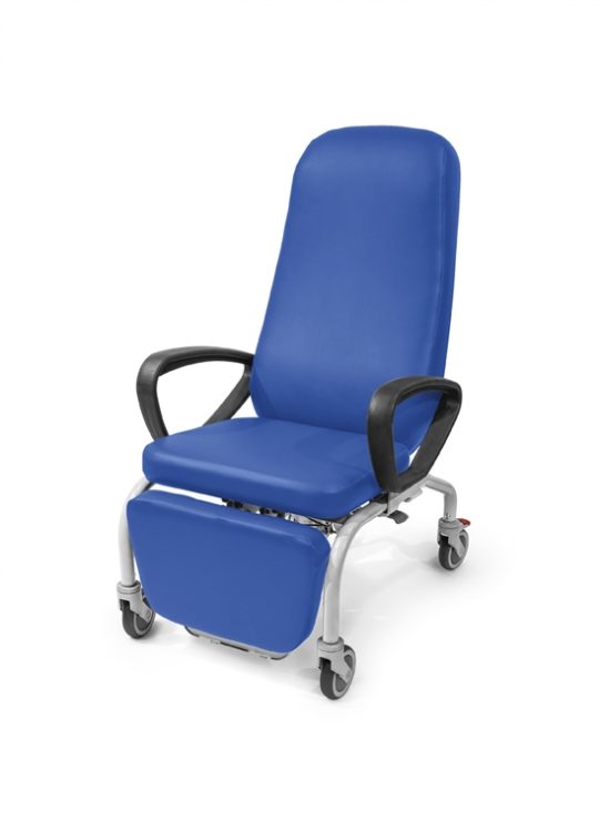 medicinska stolica na točkiće plava malvasio